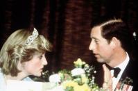 <p>Diana and Charles share an intimate moment at a state banquet at Wellington, New Zealand's Parliament House.<br></p>