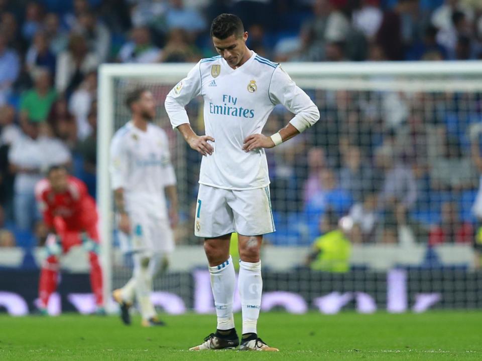 Cristiano Ronaldo missed Real's last five Liga games through suspension: Getty Images