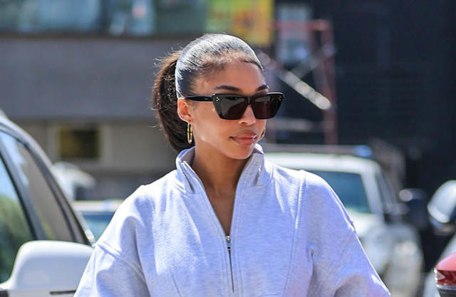 Lori Harvey Upgrades Basic Pullover With Lululemon Pants, Louis