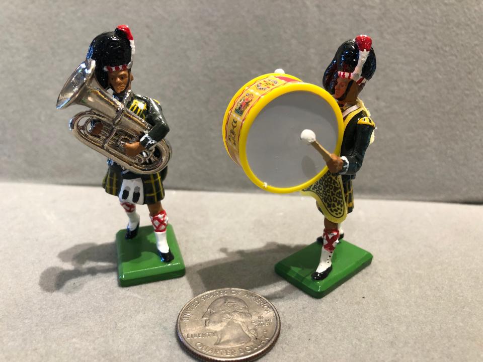 Small as they are, these Gordon Highlander band members have all the right parts.