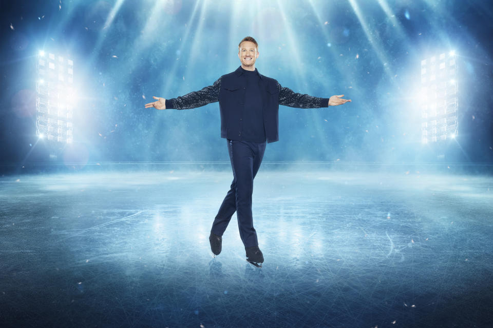 This image and the information contained herein is strictly embargoed until 20.00 Monday 8th January 2024
From ITV

Dancing On Ice SR16 :on ITV1 and ITVX

Pictured: Greg Rutherford

This photograph is (C) ITV Plc and can only be reproduced for editorial purposes directly in connection with the programme or event mentioned above, or ITV plc. This photograph must not be manipulated [excluding basic cropping] in a manner which alters the visual appearance of the person photographed deemed detrimental or inappropriate by ITV plc Picture Desk.  This photograph must not be syndicated to any other company, publication or website, or permanently archived, without the express written permission of ITV Picture Desk. Full Terms and conditions are available on the website www.itv.com/presscentre/itvpictures/terms

For further information please contact:
michael.taiwo1@itv.com                              