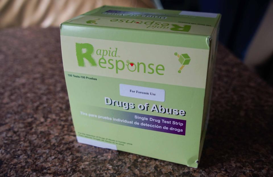 Fentanyl testing strips are a harm reduction measure that allows people using drugs to ensure what they're about to take isn't laced with fentanyl.