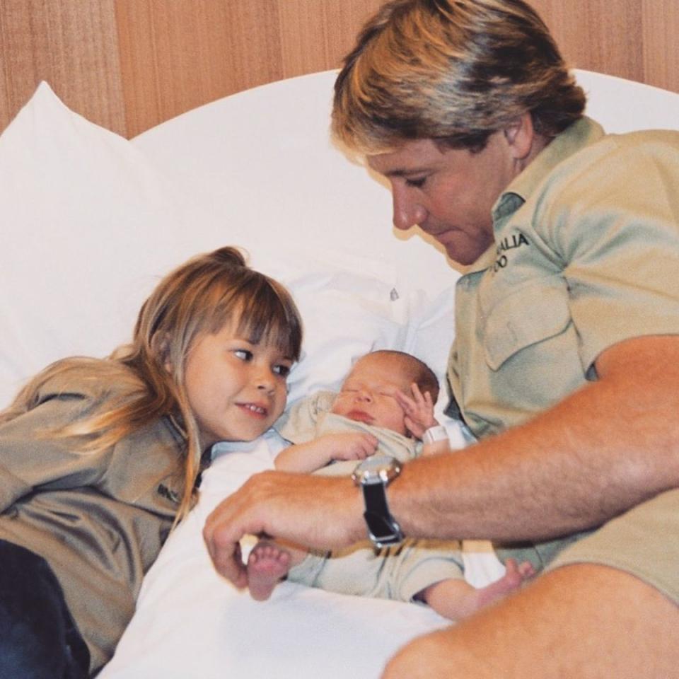 Bindi Irwin, Steve Irwin, and Robert Irwin