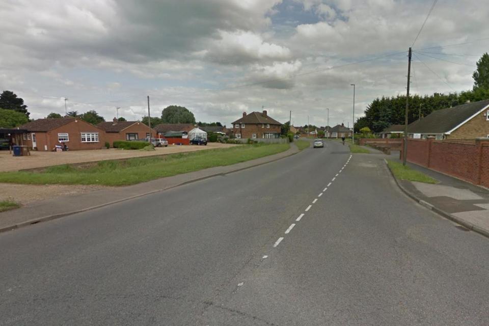 The crash took place in Weasenham Lane in Wisbech, Cambridgeshire: Google