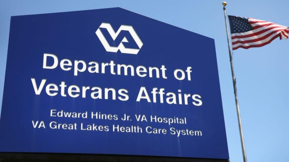 A sign marks the entrance to the Edward Hines Jr. VA Hospital in Hines, Illinois. Black Veterans Project and the National Veterans Council for Legal Redress have filed multiple Freedom of Information Act requests to obtain the release of certain racial data by Veterans Affairs. (Photo by Scott Olson/Getty Images)