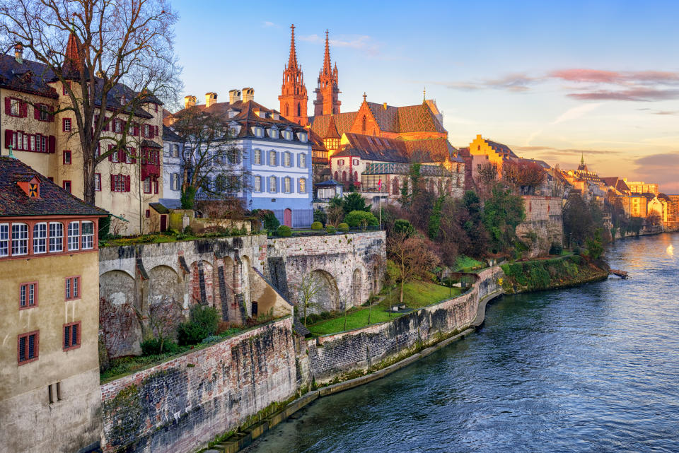 Au bord du Rhin, Bâle en met plein la vue avec son charme paisible (Getty Images)