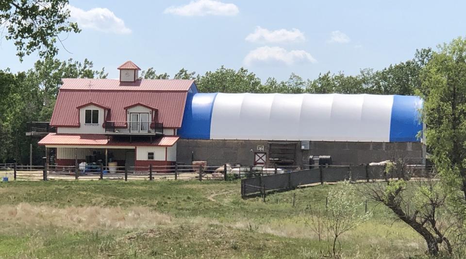 Commercial activity has resumed at Prairie Mountain Wildlife Studios in Union Center, S.D., shown here in June 2021, since South Dakota News Watch started investigating COVID relief grants issued to the business during the pandemic. Photo: Bart Pfankuch, South Dakota News Watch