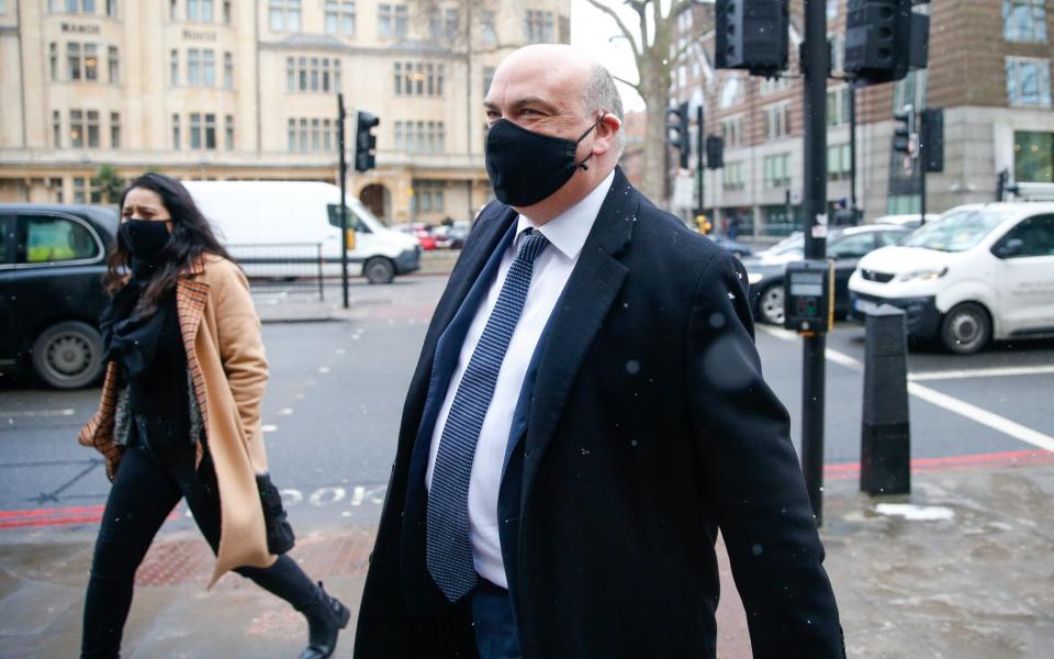 Mike Lynch arriving for an extradition hearing in February 2021 - Hollie Adams/Bloomberg