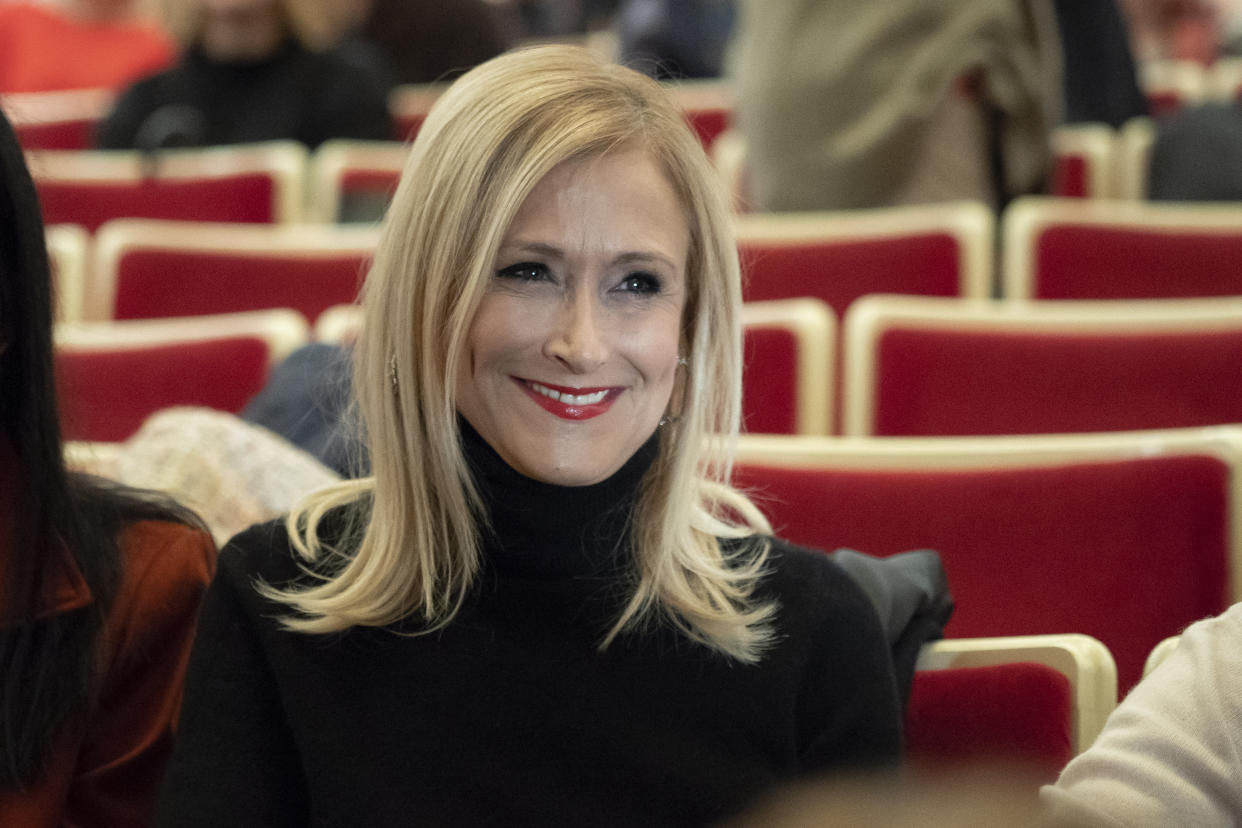 Cristina Cifuentes  during  in the opera La casa de Bernarda Alba at the Teatro de la Zarzuela in Madrid. Spain, 08 November 2018 (Photo by Oscar Gonzalez/NurPhoto via Getty Images)