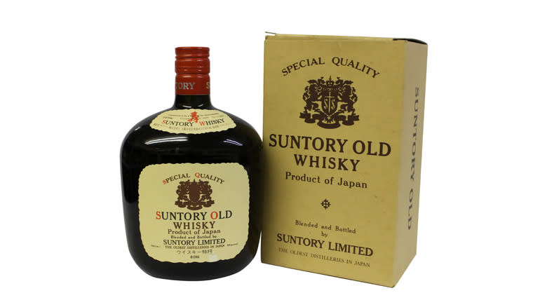 Suntory whisky bottle