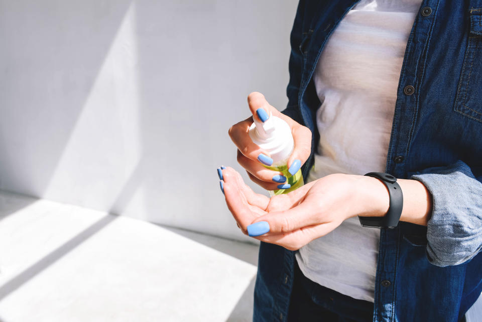 Always read the labels of hand sanitizers to determine whether their active ingredients kill bacteria, viruses, both or neither, said K.C. Rondello, an epidemiologist and clinical associate professor at Adelphi University&rsquo;s College of Nursing and Public Health. (Photo: Maryna Terletska via Getty Images)