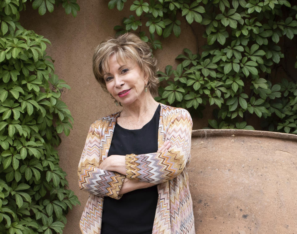 This image released by Random House shows Isabel Allende, author of "A Long Petal of the Sea" in Napa, Calif. (Lori Barra/Random House via AP)