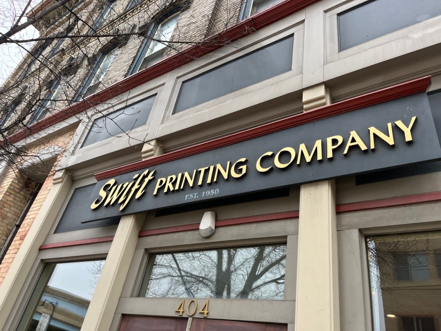 Swift Printing Company in Grand Rapids. (March 7, 2024)