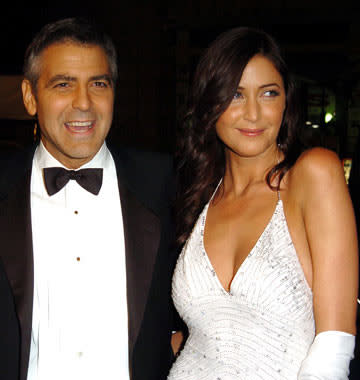 George Clooney and Lisa Snowden at the Hollywood premiere of Warner Bros. Ocean's Twelve