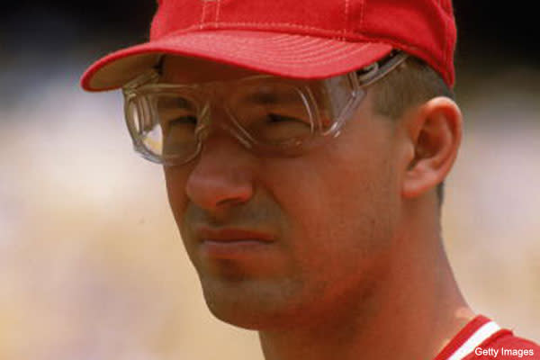 Chris Sabo Signed Baseball Goggles