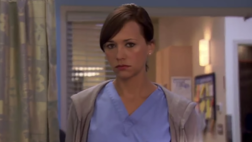 sad and distraught Rashida Jones as Ann Perkins