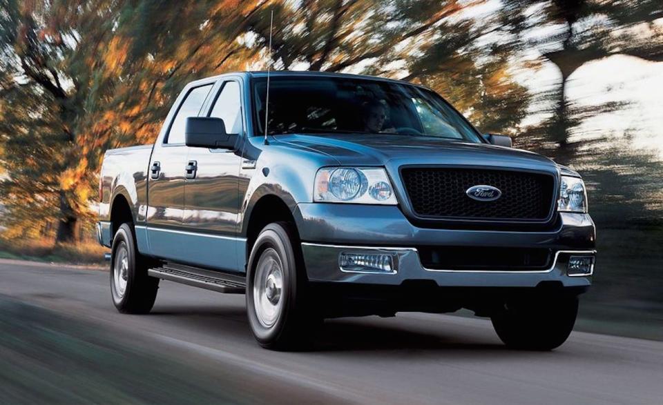 <p>Larger than the previous version, the <a href="https://www.caranddriver.com/reviews/a15134596/2004-ford-f-150-road-test-review/" rel="nofollow noopener" target="_blank" data-ylk="slk:11th-generation Ford F-Series that arrives for 2004" class="link ">11th-generation Ford F-Series that arrives for 2004</a> features a redesign that focuses even more on comfort and user-friendliness. Featuring larger regular and extended cab options with more storage and passenger space, the new truck reflects the growing number of buyers who use pickups as a primary vehicle. Consumers respond in kind, driving annual F-series pickup sales, including Super Duty versions, to an all-time high of 939,511 units.</p>
