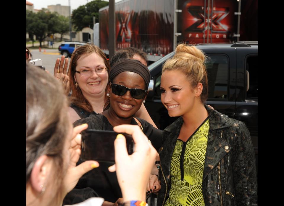 "The X Factor" judges arrive in Austin