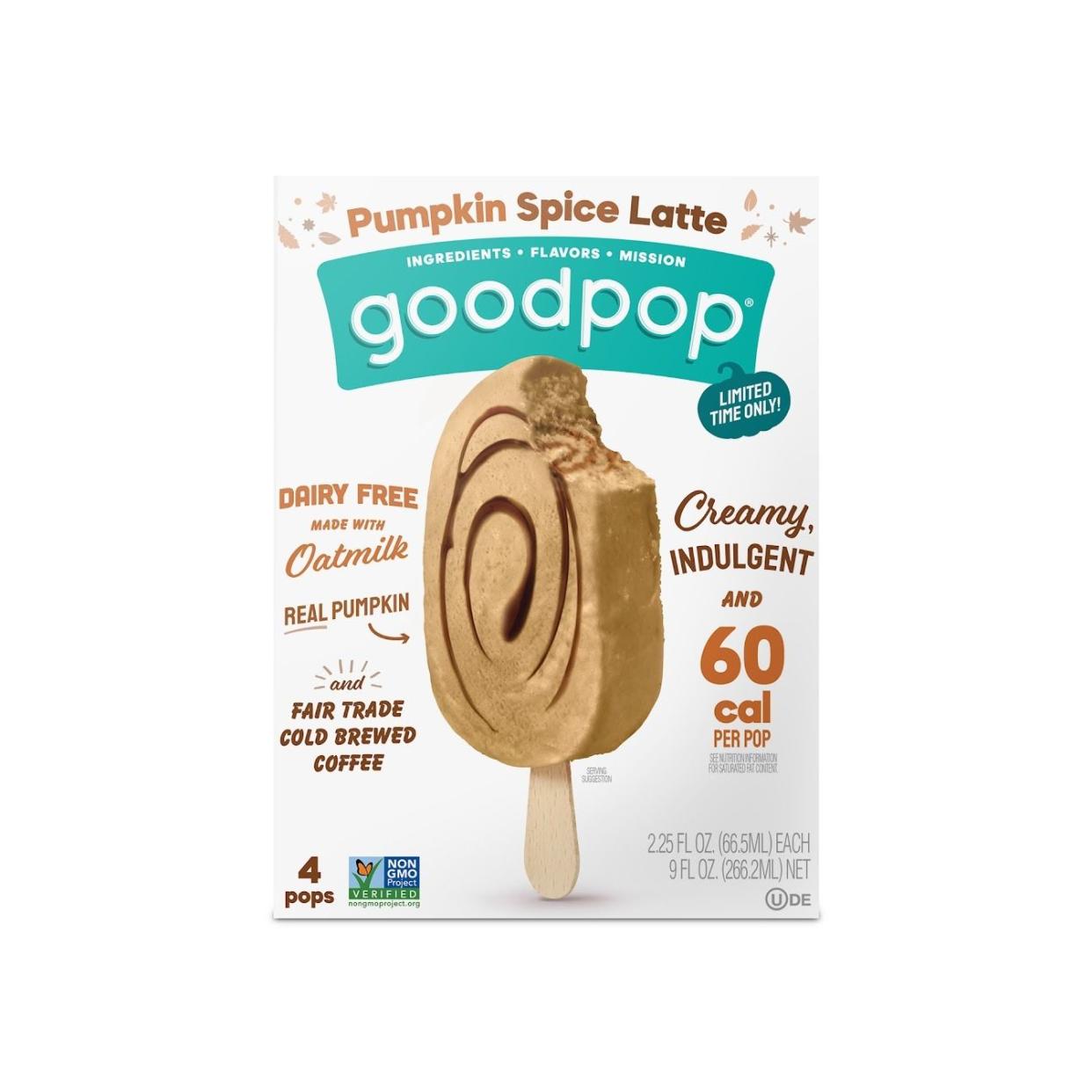 <p><a href="https://go.redirectingat.com?id=74968X1596630&url=https%3A%2F%2Fgoodpop.com%2Fflavors%2Fpumpkin-spice-latte%2F&sref=https%3A%2F%2Fwww.thepioneerwoman.com%2Fjust-for-fun%2Fg44852671%2Fpumpkin-spice-products-2023%2F" rel="nofollow noopener" target="_blank" data-ylk="slk:Shop Now;elm:context_link;itc:0;sec:content-canvas" class="link rapid-noclick-resp">Shop Now</a></p><p>GoodPop Pumpkin Spice Latte</p><p>$5.99</p>