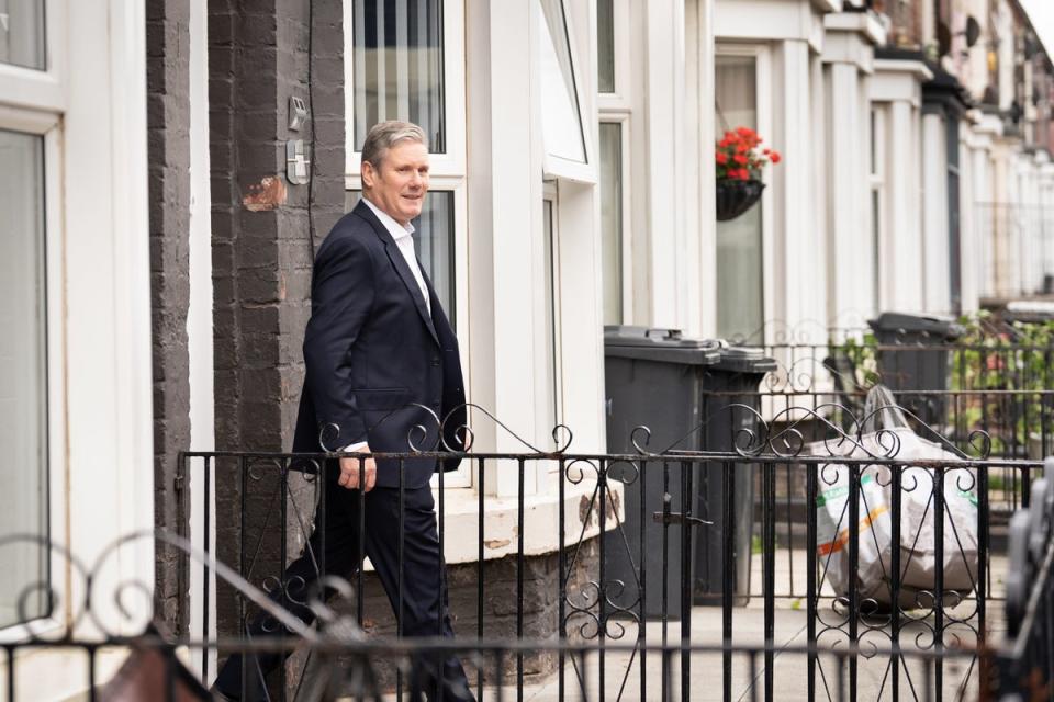 Labour leader Sir Keir Starmer in Bootle (Stefan Rousseau/PA) (PA Wire)