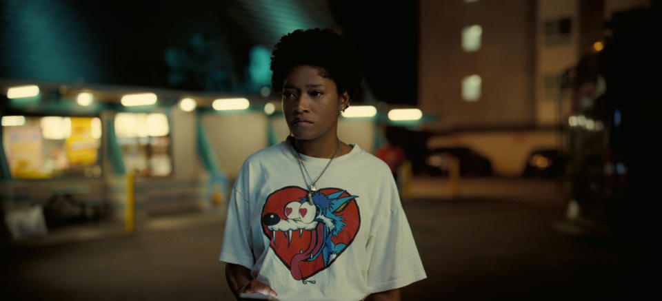 Keke Palmer as Emerald Haywood in Nope, written, produced and directed by Jordan Peele.