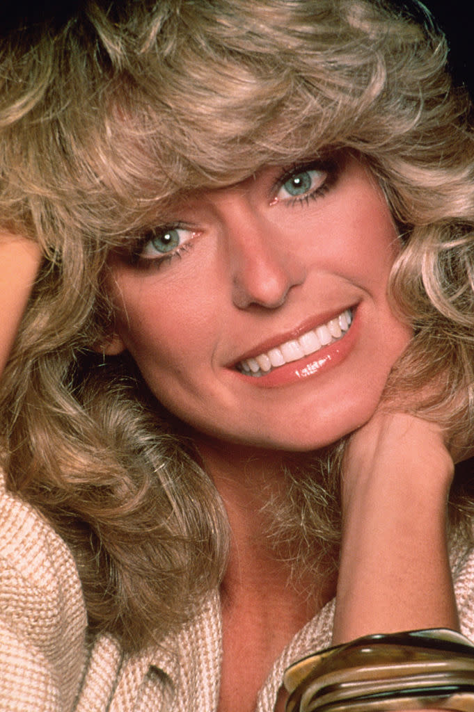 Mainly recognized for her role on Charlie's Angels, actress and model Farrah Fawcett smiles for the camera.
