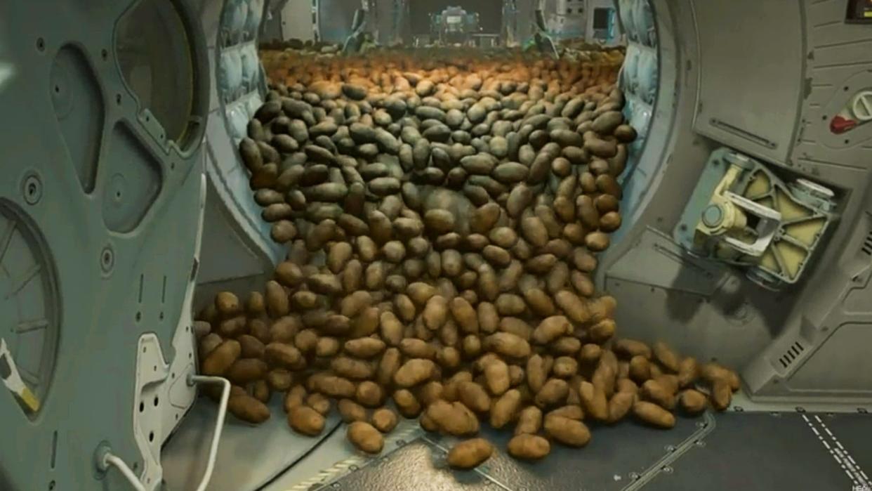  A room filled with potatoes in Starfield 