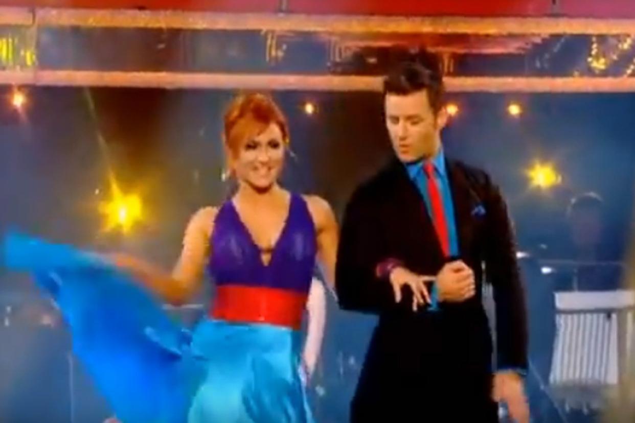 Near perfect: Harry Judd and Aliona Vilani: BBC