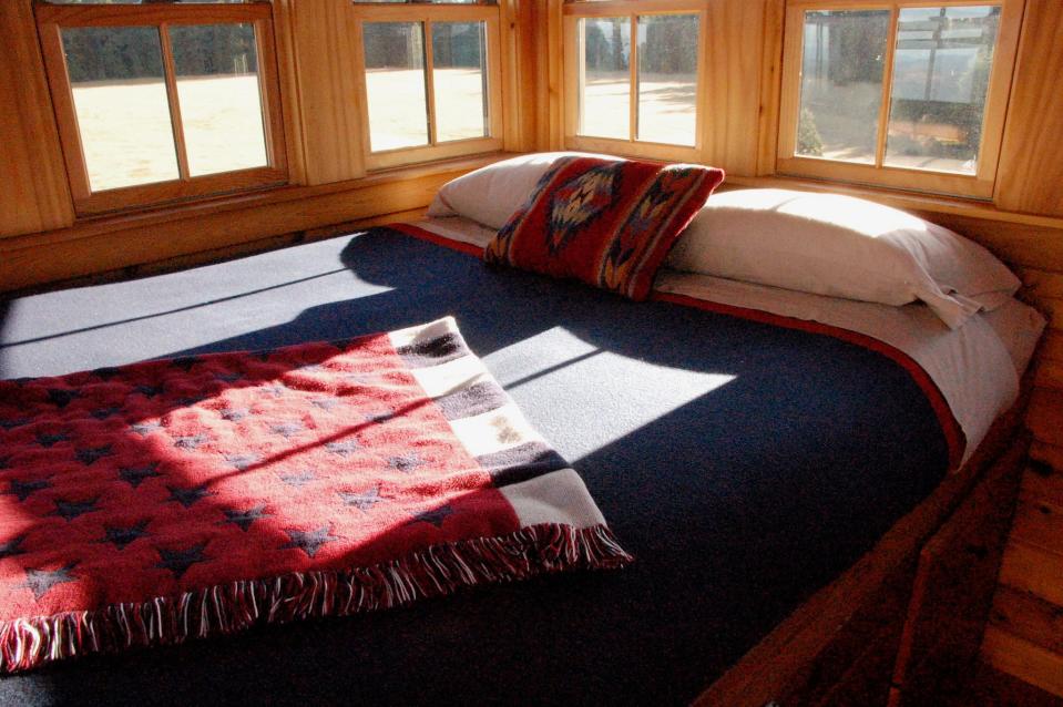 one of the beds in oregon airbnb