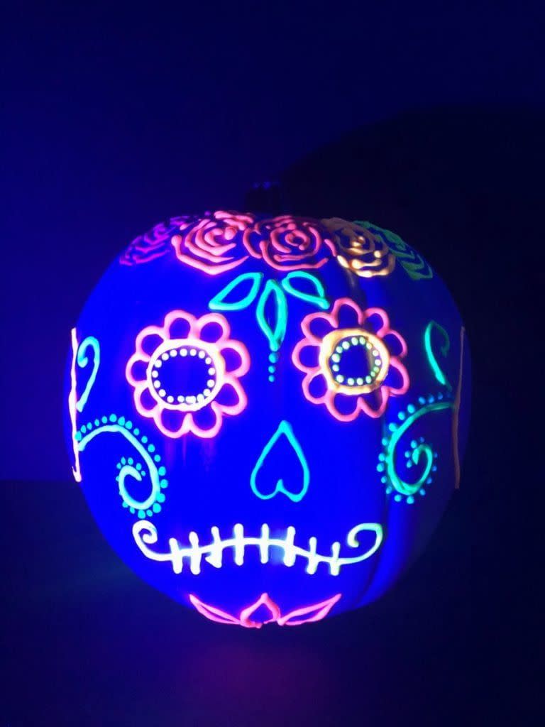 Glow-in-the-Dark Pumpkin Face