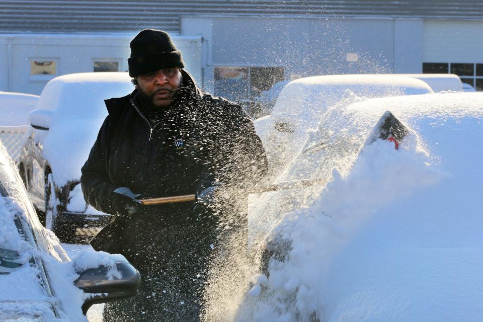 Keep the snow and ice off your car in the winter. New Jersey has fines if you drive without your car cleared, and much higher fines if you cause damage from dislodged snow or ice.