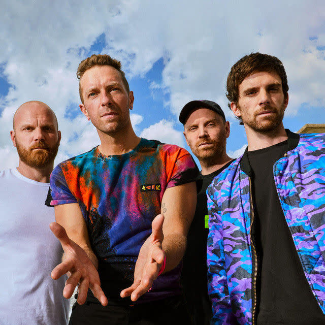 Will Champion and Jonny Buckland attend a private view of Coldplay