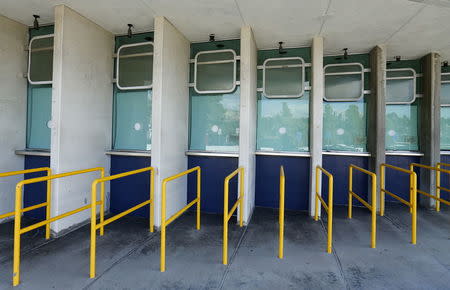 Ticket windows at Qualcomm Stadium are pictured in San Diego, California January 14, 2016. REUTERS/Mike Blake