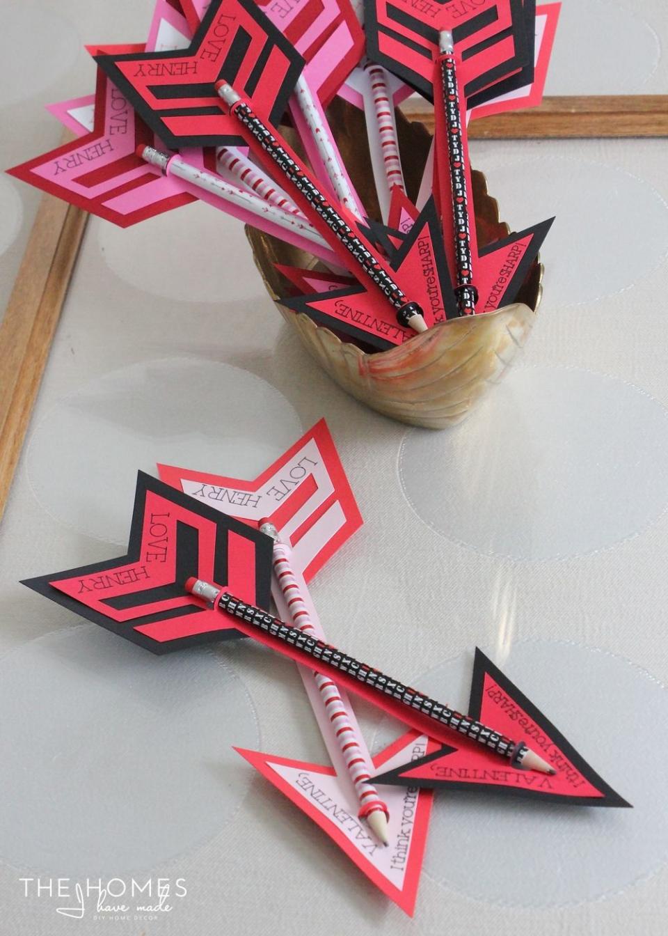 Pencil Arrow Valentines