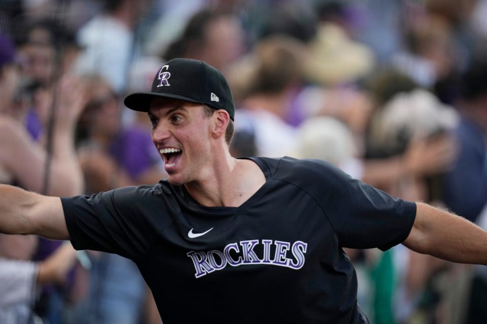 Brent Suter, pitching for the Colorado Rockies in October 2023, will join the 2024 Cincinnati Reds Caravan this week in Hamilton.