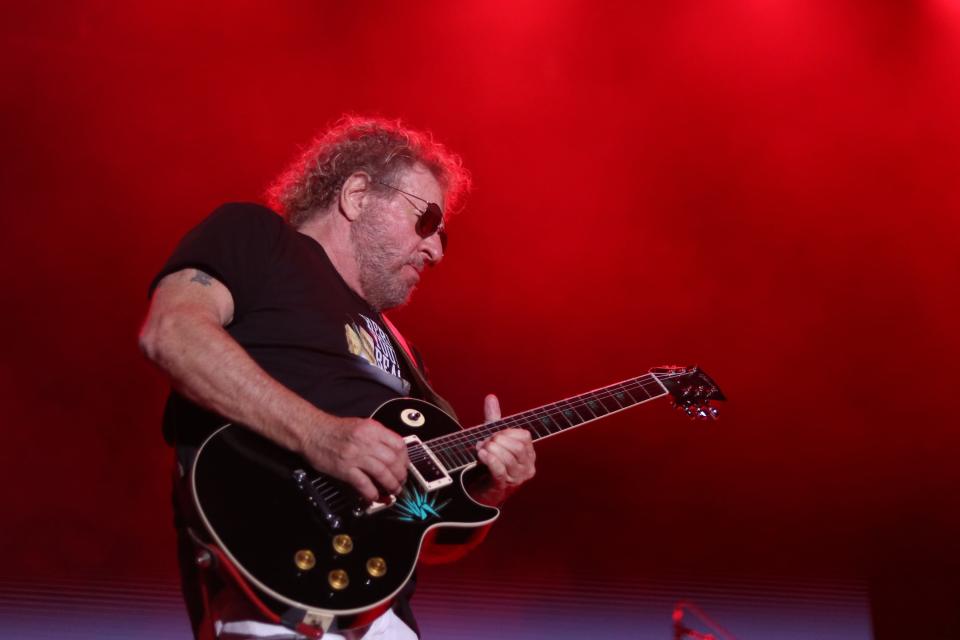 Sammy Hagar & The Circle perform at Beale Street Music Festival's Terminix Stage. The band filled in for the Foo Fighters after the death of Taylor Hawkins. April 29, 2022.