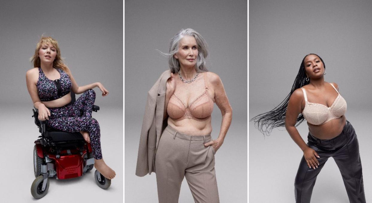 Marks and Spencer has been praised for its lingerie campaign featuring a range of diverse models. (Marks and Spencer)