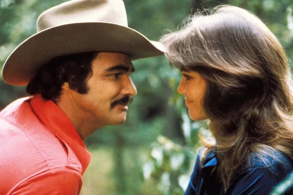 Burt Reynolds and Sally Field in <em>Smokey and the Bandit</em>