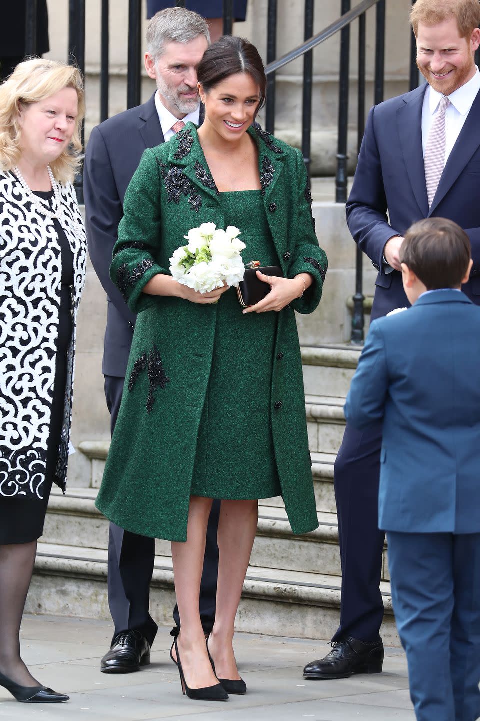 This Matching Green Coat and Dress