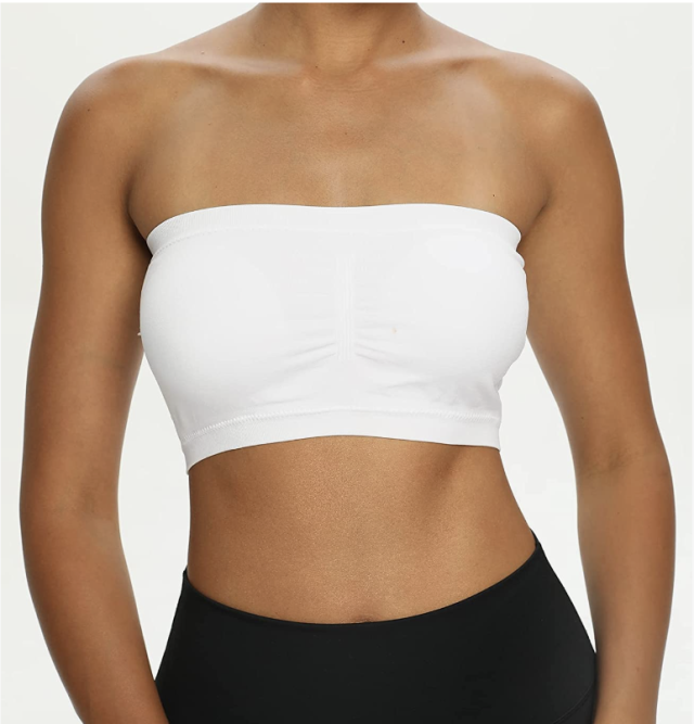 Seamless Bandeau Top in White – Colbert Clothing