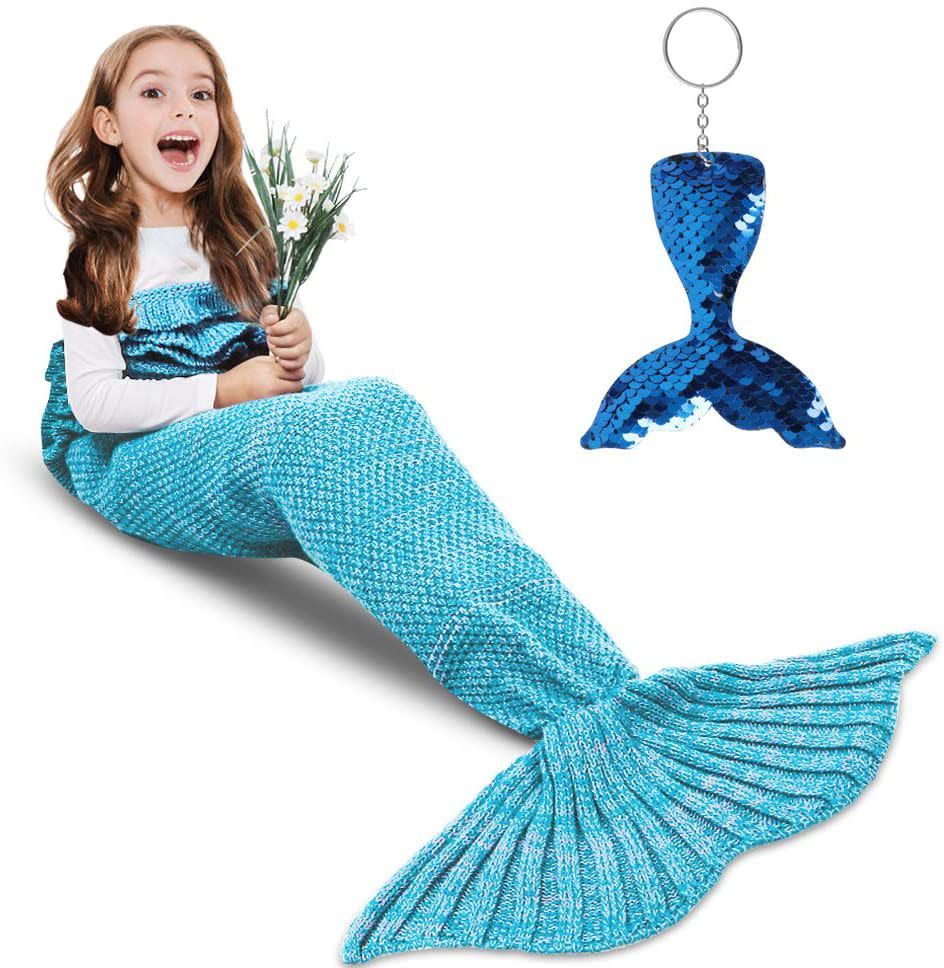 AmyHomie Mermaid Tail Blanket