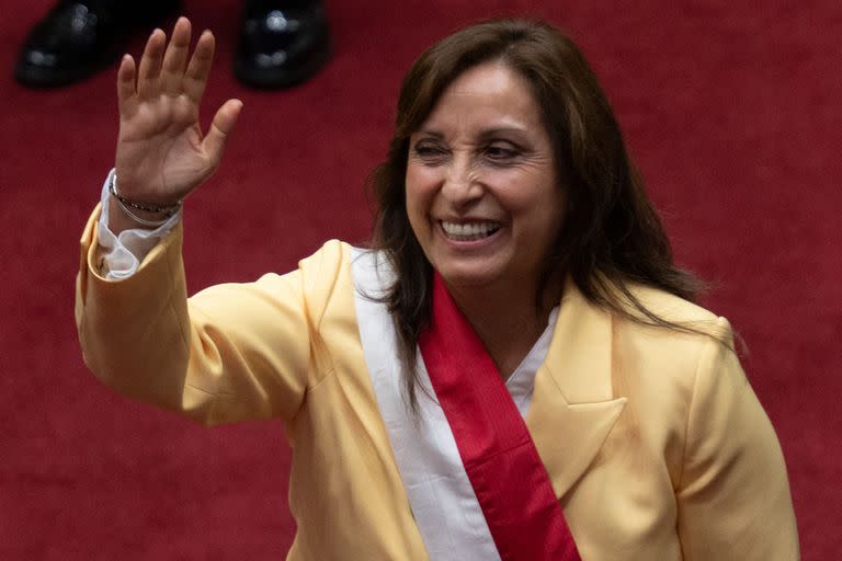 La presidenta de Perú Dina Boluarte