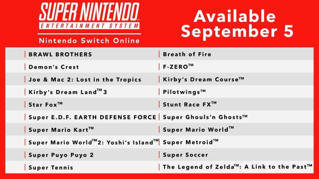 No Regular Schedule for Nintendo Switch Online NES, SNES Games