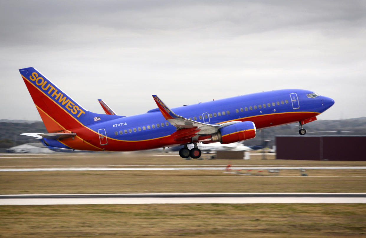 A Southwest Airlines flight was forced to turn around midflight, after a pilot declared an “emergency.” (Photo by Robert Alexander/Getty Images)