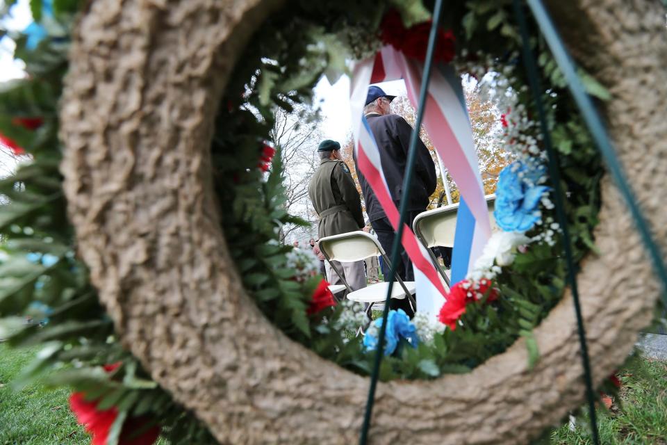 Veterans Day was commemorated in Portsmouth with a wreath-laying at the Soldiers & Sailors Monument in Goodwin Park on Friday, November 11, 2022 at 11 am.