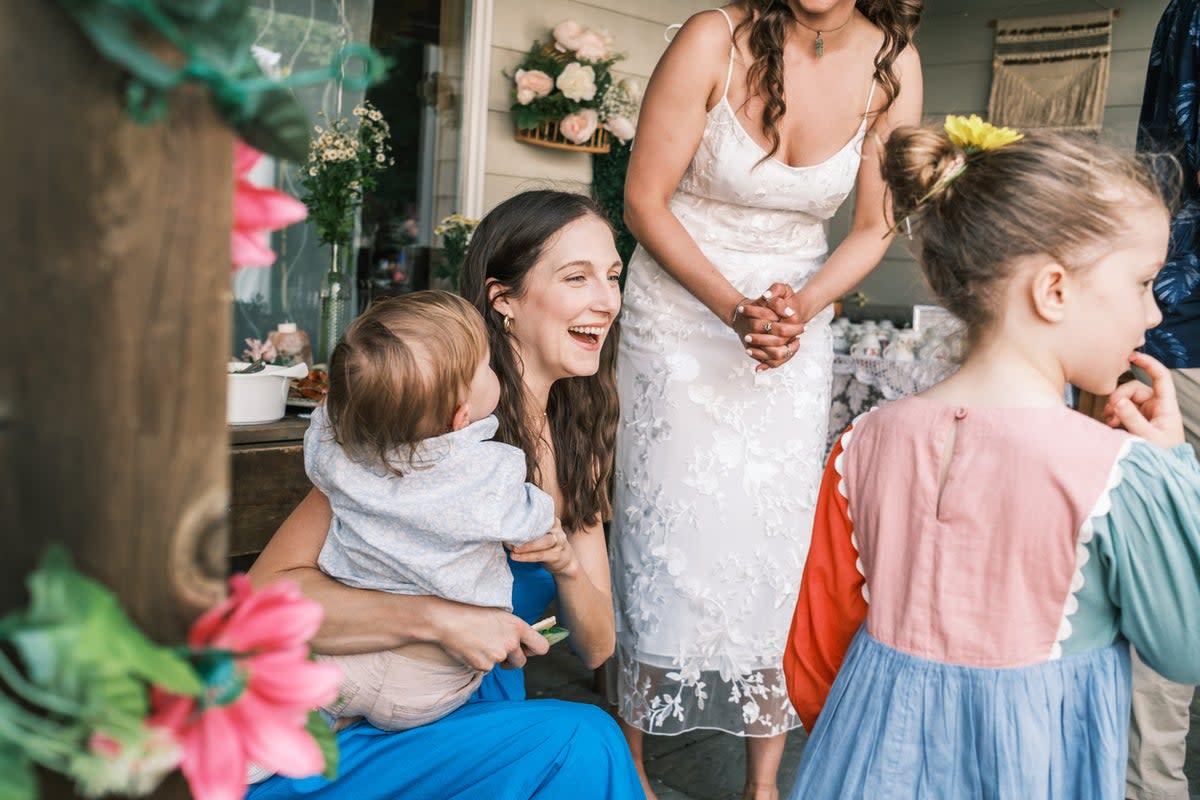 A bride has sparked a Reddit debate about not wanting children at her weddings (Getty)