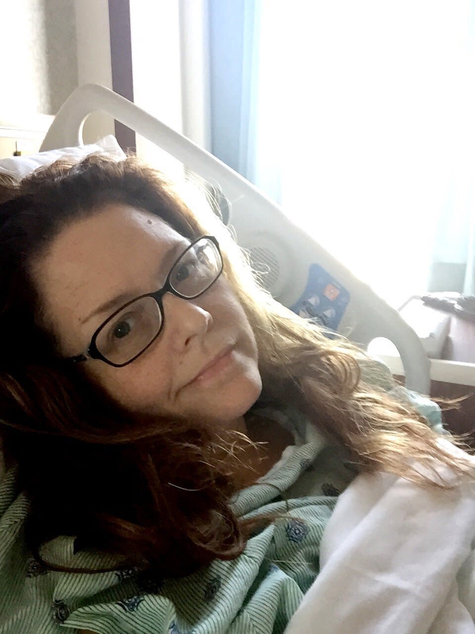 The day before I was discharged. (Photo: Photo Courtesy of Kristina Wright)