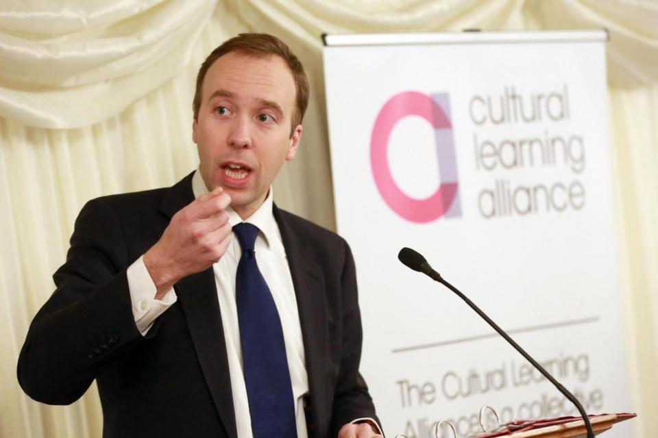 Culture minister Matt Hancock. (PA Wire/PA Images)