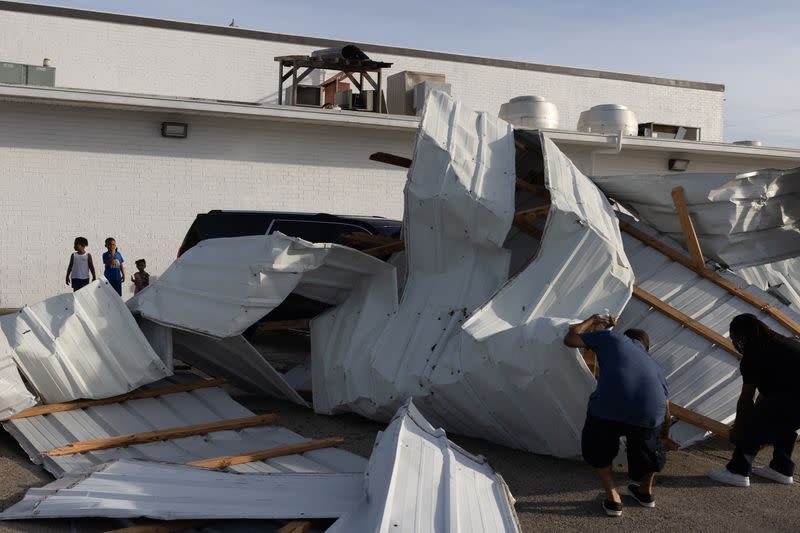 Aftermath of Hurricane Ida in Louisiana