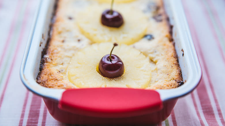 Pineapple and cherry cake